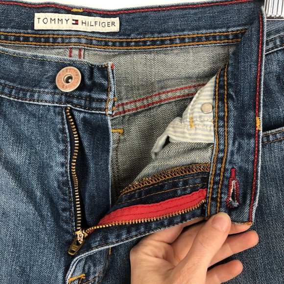 TOMMY HILFIGER Blue Straight Leg Jeans Women's Size 6R Medium Wash Denim Cotton - Picture 6 of 9